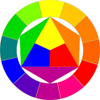 Esempio di colori complementari